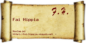 Fai Hippia névjegykártya